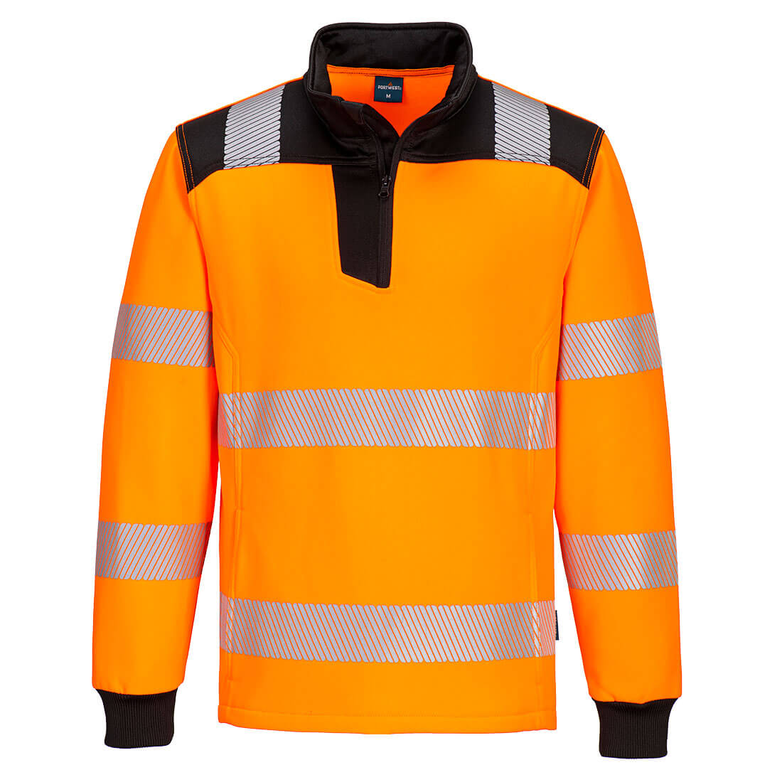 PW3 Hi-Vis 1 4 Zip Sweatshirt