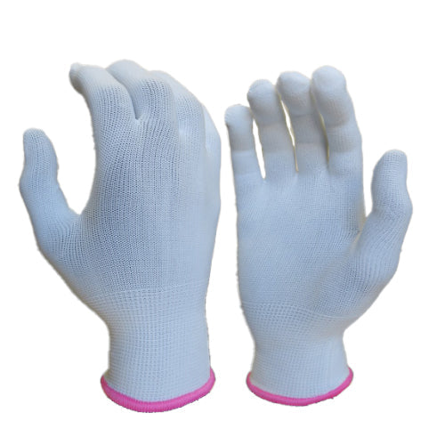 White safety glove