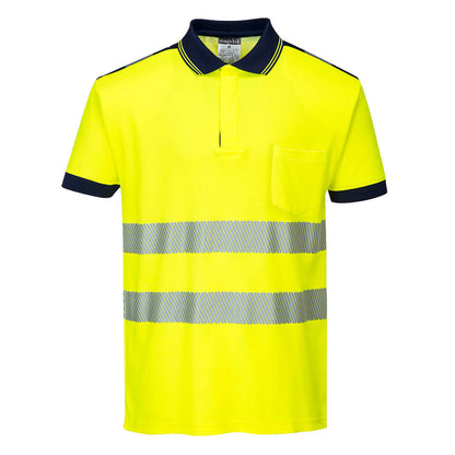 PW3 Hi-Vis Cotton Comfort Polo Shirt S S 