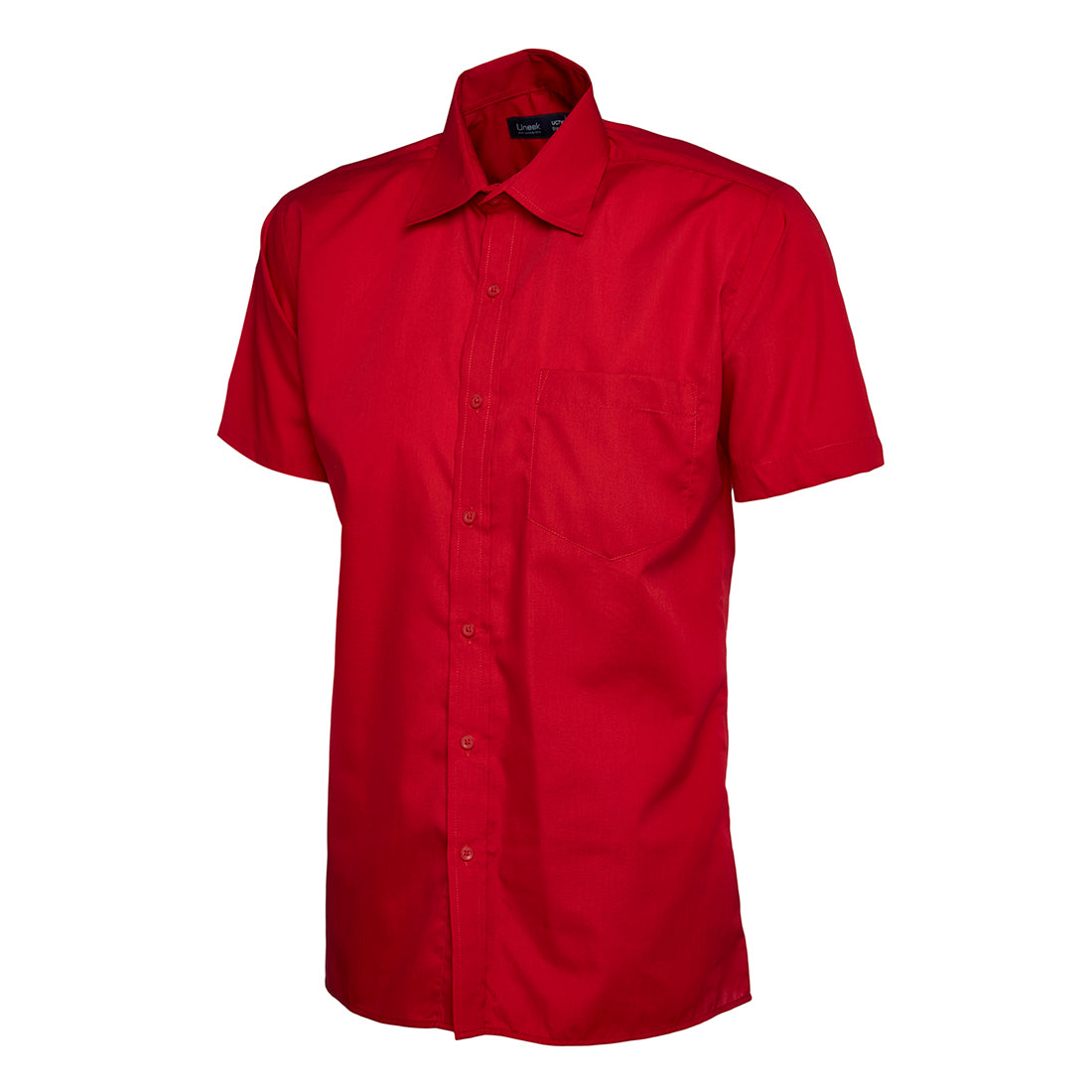 Uneek Mens Poplin Half Sleeve Shirt